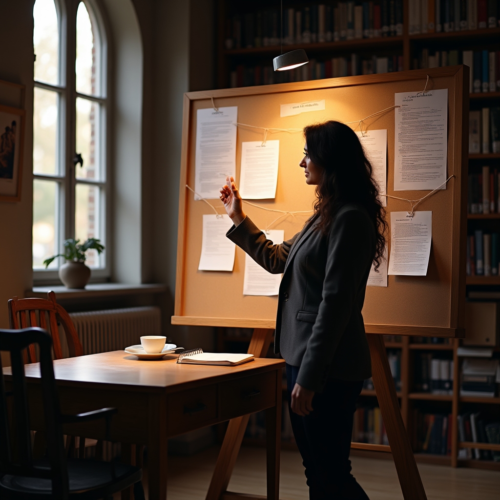 Content strategist mapping a repurposing workflow across formats