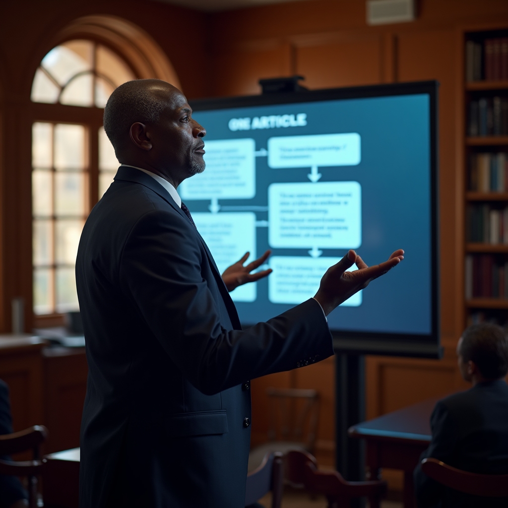 Webinar host presenting a content repurposing framework on screen